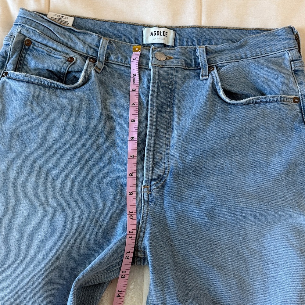 Agolde High Rise Riley Straight Jeans - Picture 15 of 16